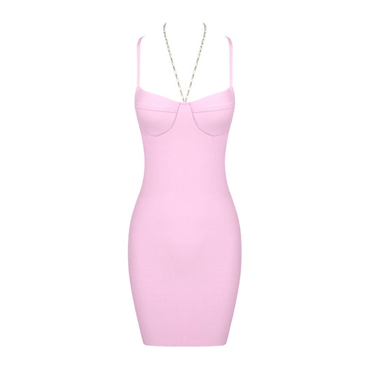 Damen Cocktailkleid mit trägerlosem Design und figurbetontem Schnitt EB