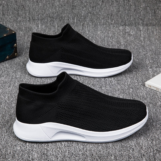 Damen Atmungsaktive Stricksneaker mit elastischem Schaft EB