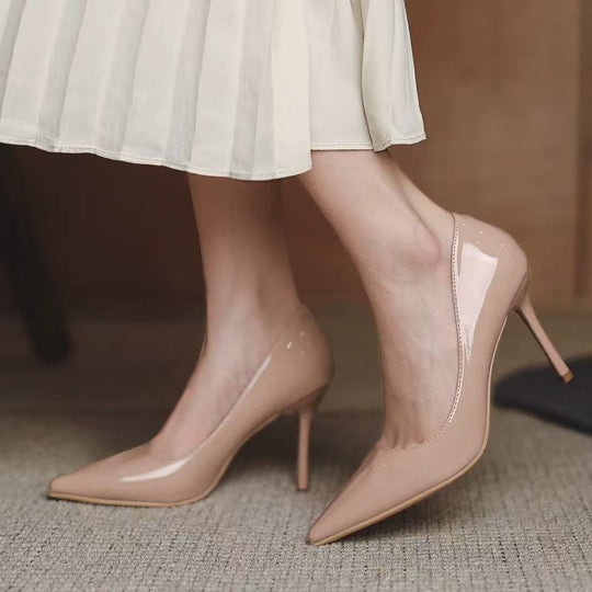 Damen Klassische High-Heels mit elegantem Spitzen-Design und praktischem Riemchen EB