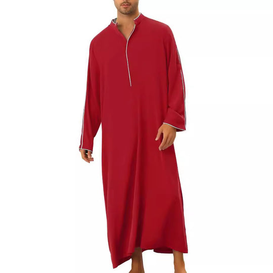 Herren hochentwickelter Kaftan mit sportlichem Stehkragen und eleganten Kontrastdetails EB