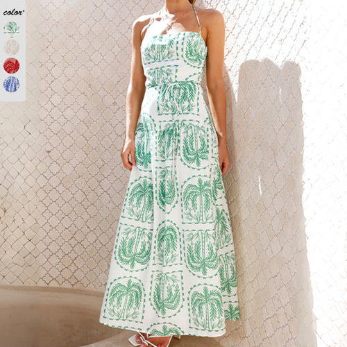 Damen Maxikleid mit verspieltem Trägerdesign und elegantem Volant EB