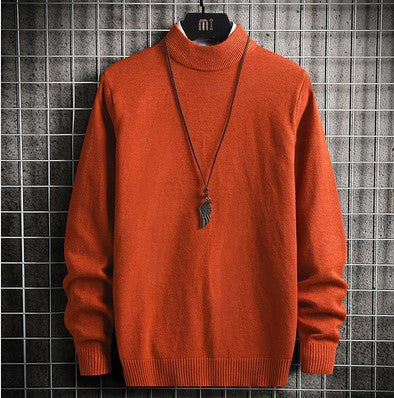 Herren warme Rollkragenpullover aus feinem Strickmaterial EB