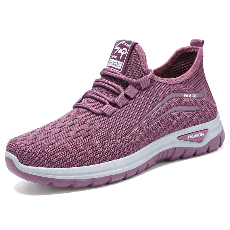 Damen Atmungsaktive Freizeitsneaker mit elastischer Passform und dämpfender Sohle EB