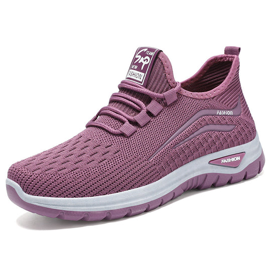 Damen Atmungsaktive Freizeitsneaker mit elastischer Passform und dämpfender Sohle EB