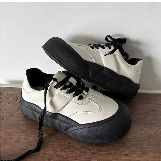 Damen Chunky Sneakers mit atmungsaktiver Oberflächenstruktur und rutschfester Sohle EB