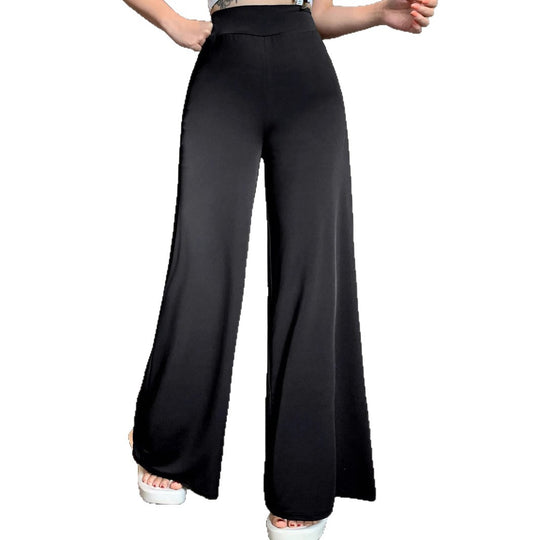 Damen Hochtaillierte Palazzo-Hose EB