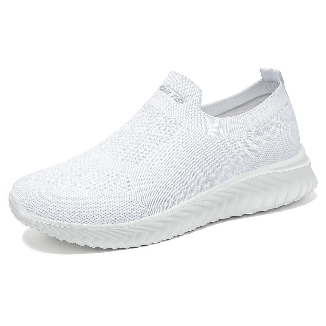 Damen Luftige Slip-On Sneakers mit flexiblem Strickoberteil EB