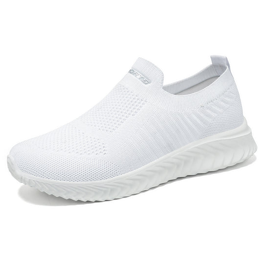 Damen Luftige Slip-On Sneakers mit flexiblem Strickoberteil EB
