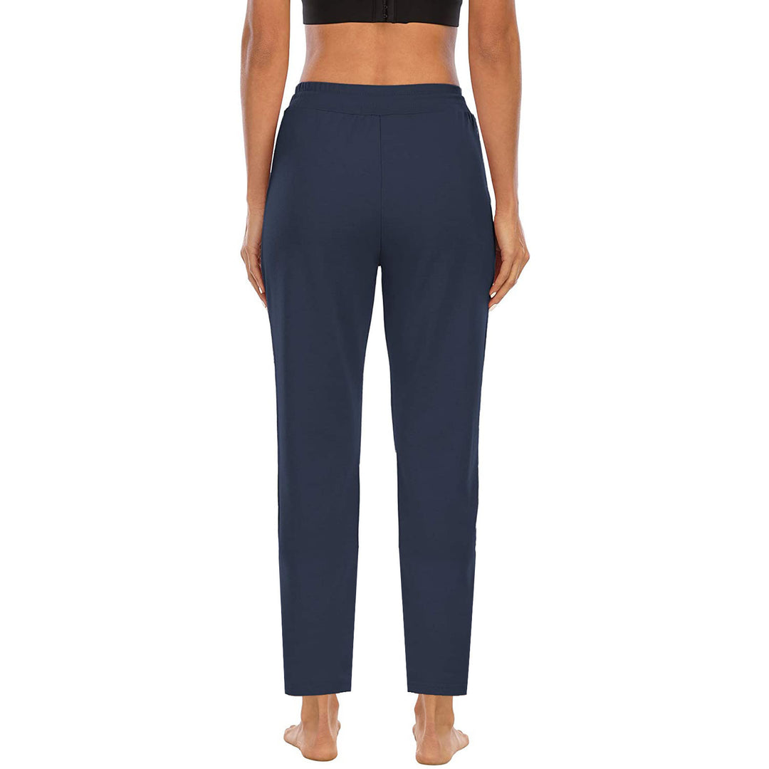 Damen nan lässige Jogginghose mit hoher Taille, Kordelzug und praktischen Seitentaschen EB