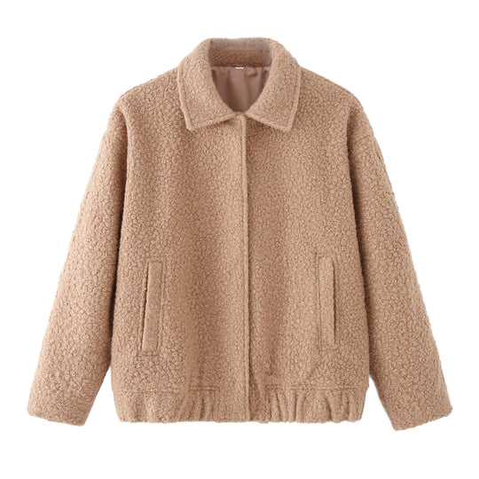 Damen kuschelige Übergangsjacke EB
