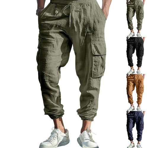 Herren Cargo-Hose mit elastischem Bund und praktischen Seitentaschen EB