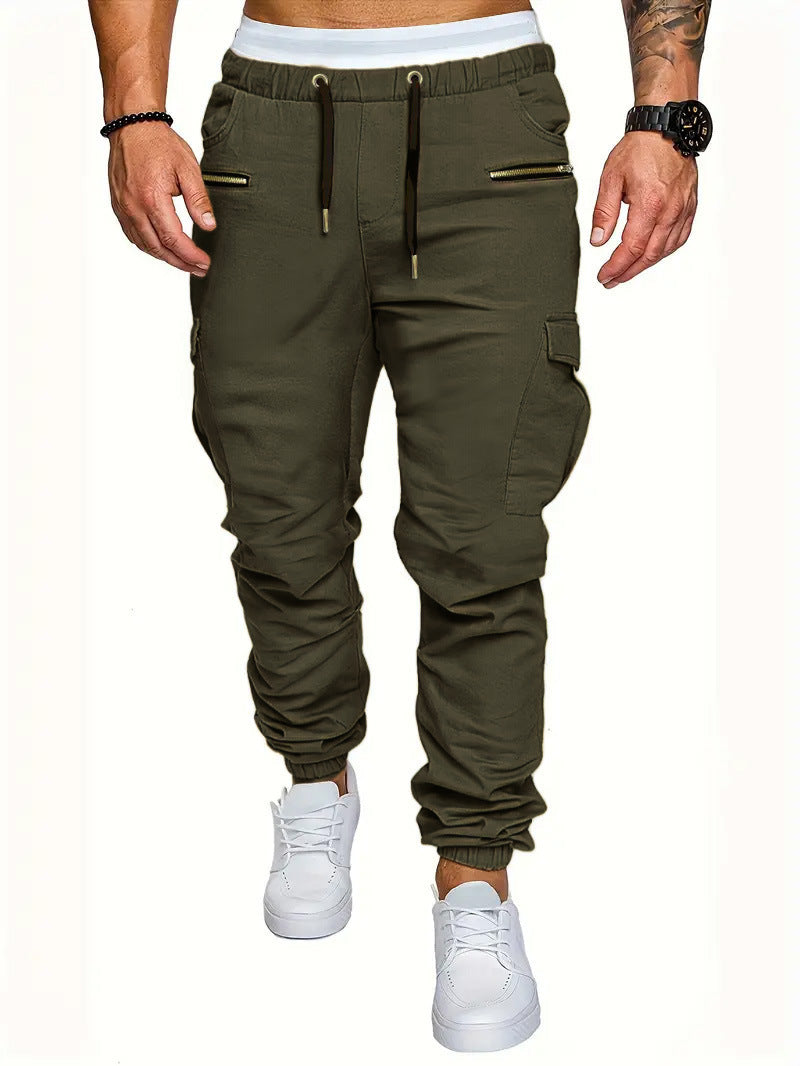 Herren Cargo-Jogginghose mit elastischem Bund und praktischen Reißverschlusstaschen EB