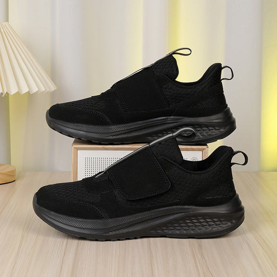 Herren nan urbaner Slip-On-Sneaker mit Klett-Frontverschluss, elastischem Zugsystem und mehrschichtiger Dämpfung EB