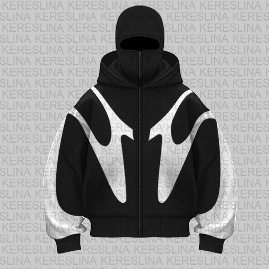 Damen trendige oversized Kapuzenjacke EB