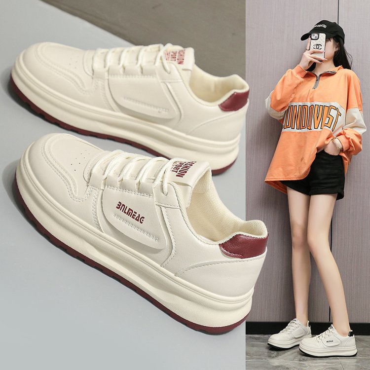 Damen modische Sneakers mit weichem Obermaterial und stoßdämpfender Sohle EB