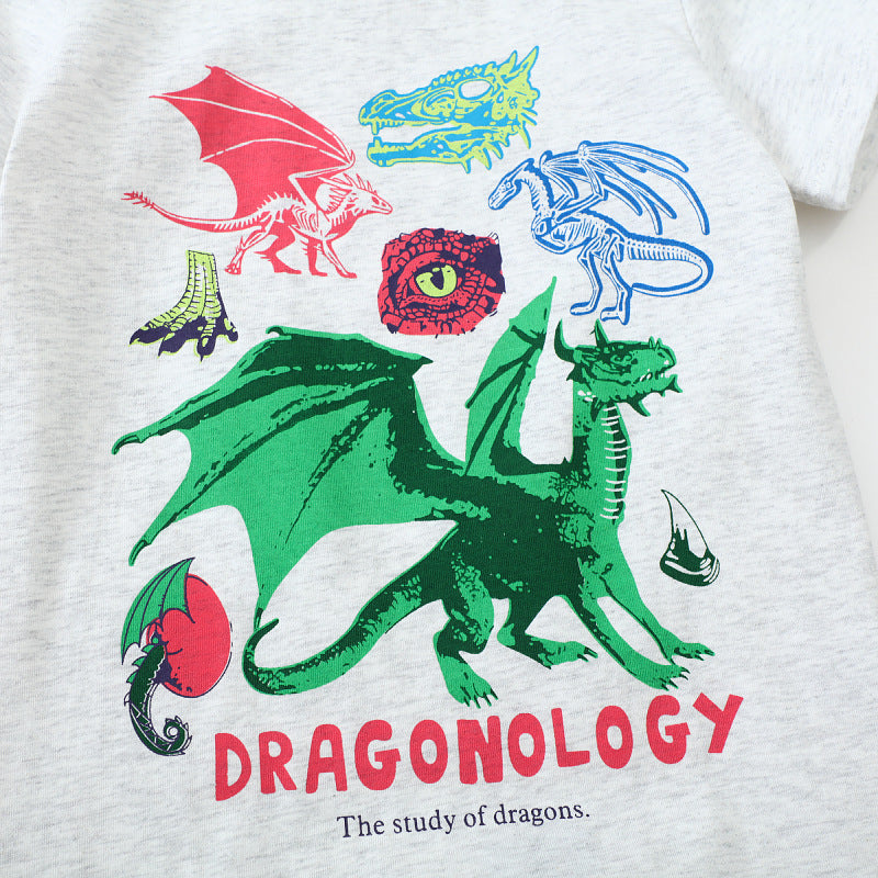 Jungen T-Shirt mit kreativem Drachenmotiv EB