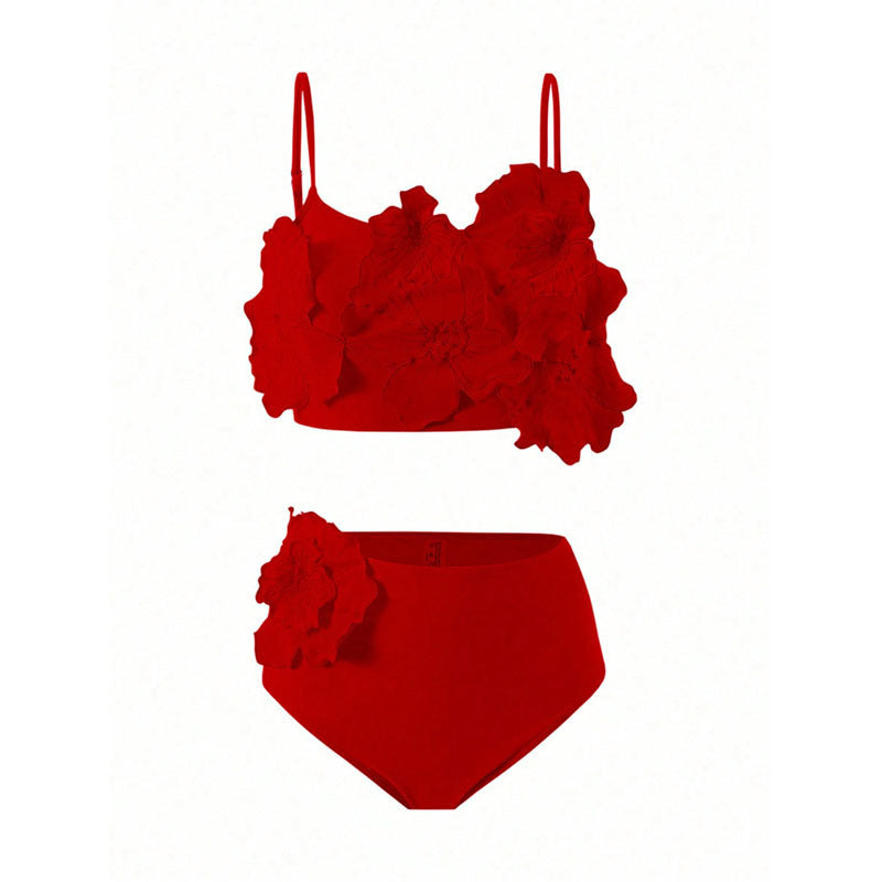 Damen Bikiniset mit floralen Applikationen EB