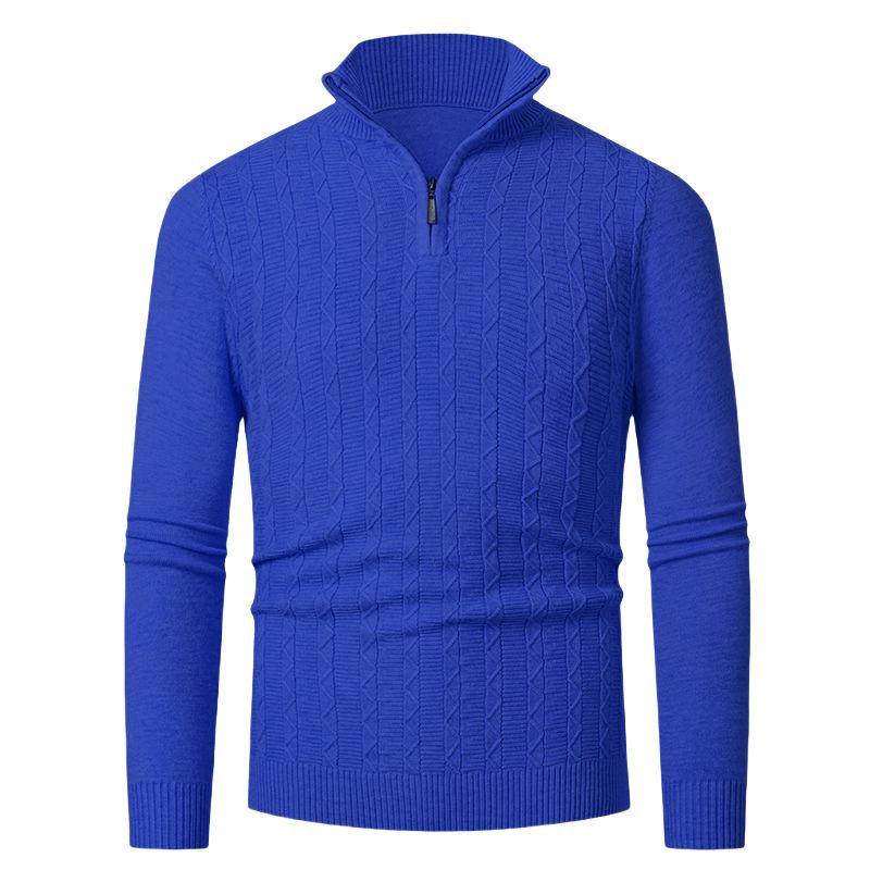 Herren hoher Kragen Strickpullover EB