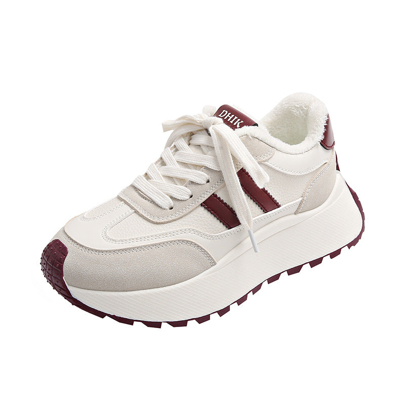 Damen Freizeit Sneakers mit kuscheligem Innenfutter und rutschfester Sohle EB