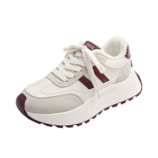 Damen Freizeit Sneakers mit kuscheligem Innenfutter und rutschfester Sohle EB