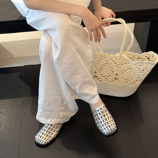 Damen Schicke Riemensandalen im modernen Flechtdesign EB