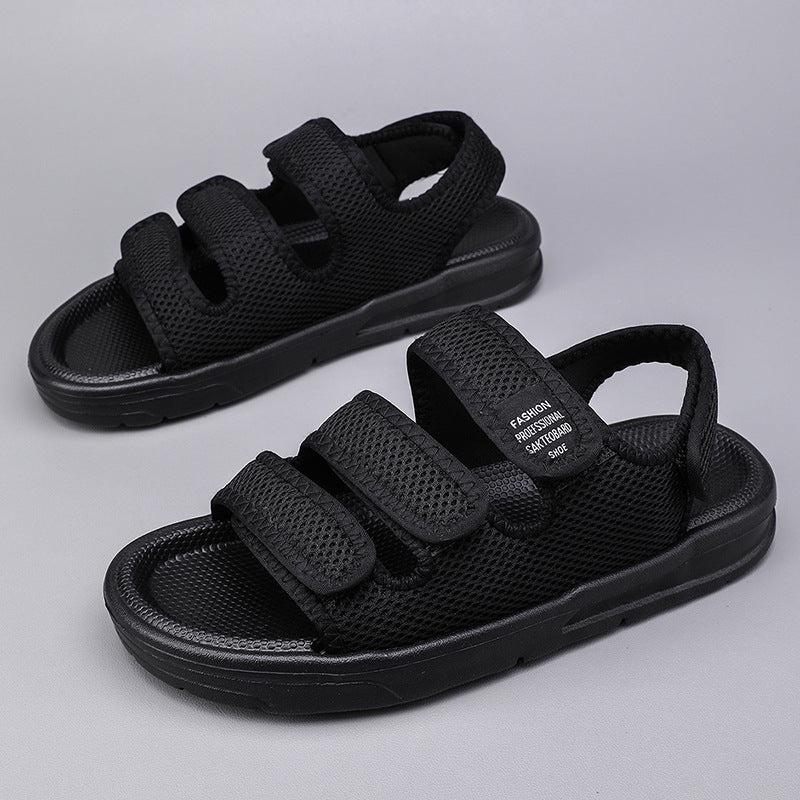 Damen sportliche und atmungsaktive Freizeitsandalen mit verstellbaren Riemen EB