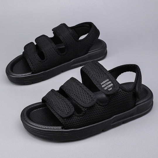 Damen sportliche und atmungsaktive Freizeitsandalen mit verstellbaren Riemen EB