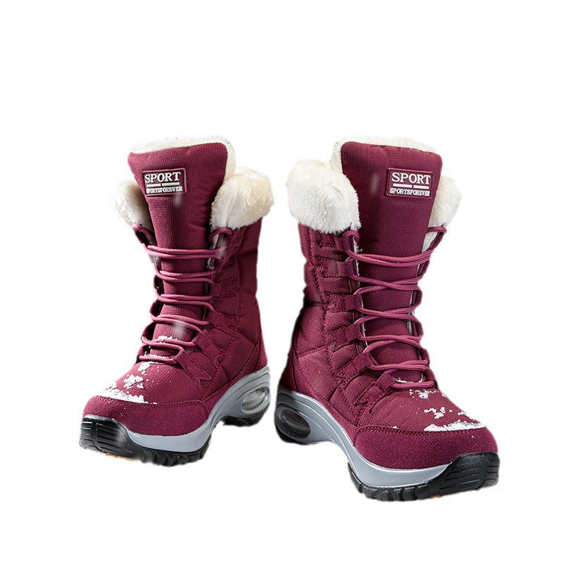 Damen winterliche Schneestiefel mit isolierendem Futter und rutschfester Sohle EB