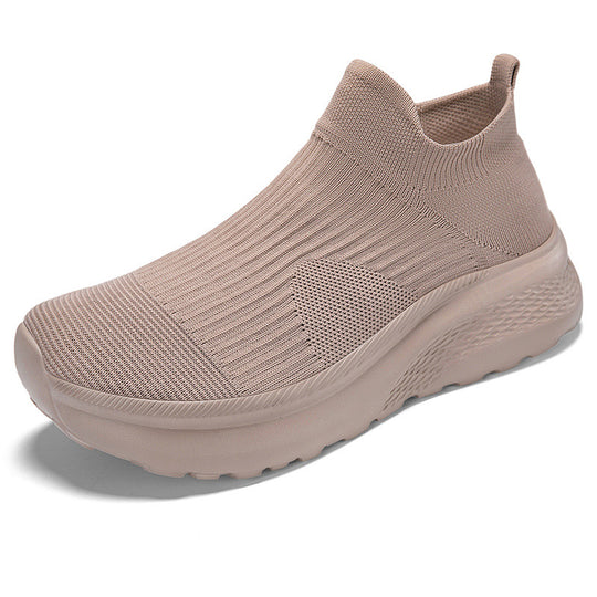 Damen Stricksneaker mit elastischem Schaft und dämpfender Sohle EB