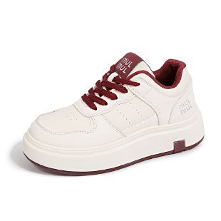 Damen modische Sneakers mit dicker Laufsohle und sportlichem Obermaterial EB