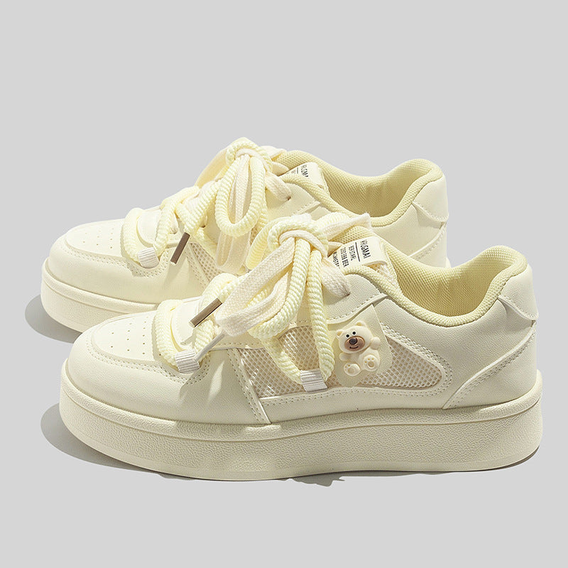 Damen Sneakers mit atmungsaktiven Mesh-Einsätzen und dekorativen Details EB