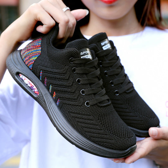 Damen Sportliche Sneakers mit atmungsaktiver Netzstruktur und Dämpfungstechnologie EB