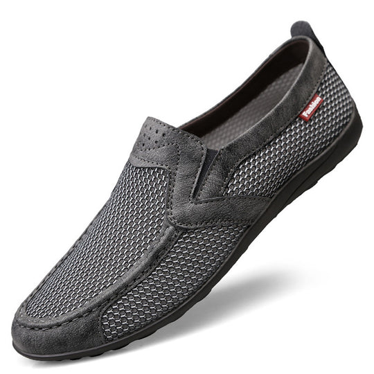 Damen atmungsaktive Slip-On Freizeitschuhe mit rutschfester Sohle EB