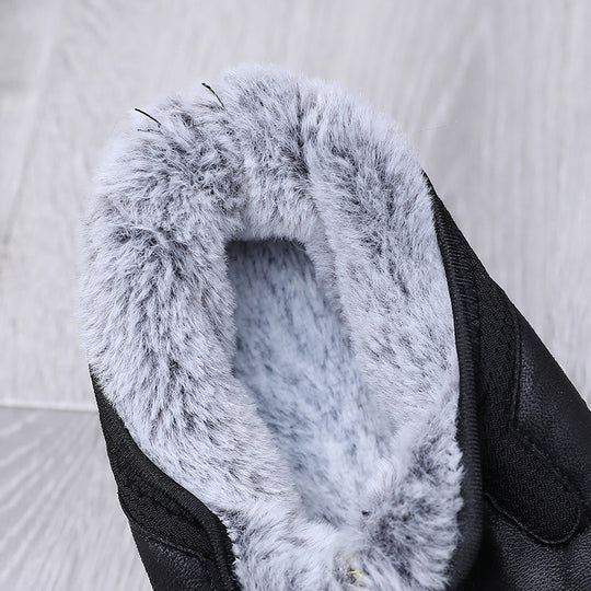 Damen Bequeme Winter-Slipper aus imitat mit warmem Innenfutter EB