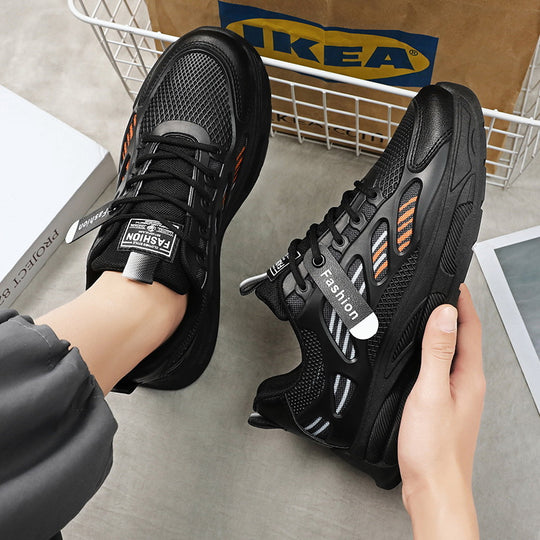 Damen sportliche Sneaker mit atmungsaktivem Netzmaterial und stabiler Dämpfung EB
