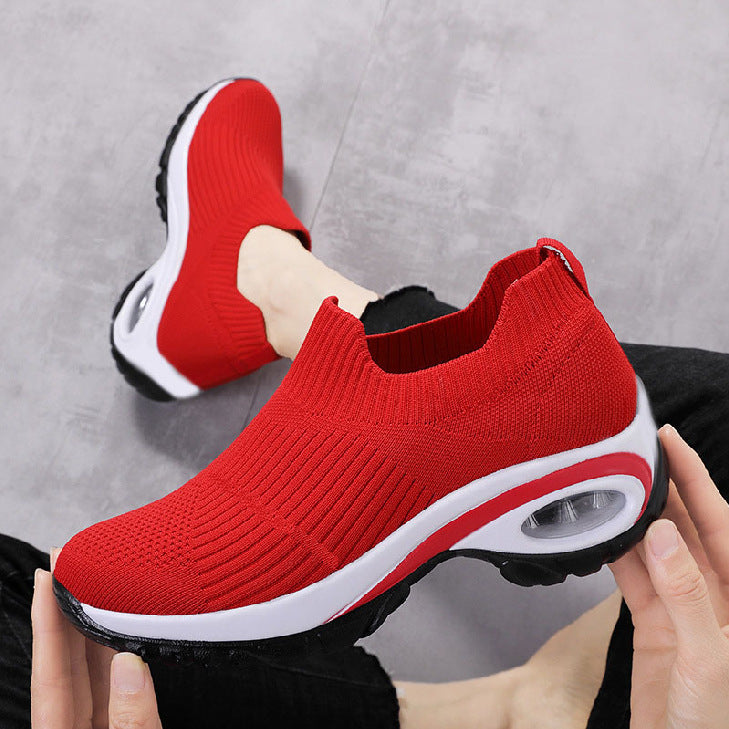 Damen Bequeme Sneakers mit elastischem Strickoberteil und Luftpolstertechnologie EB