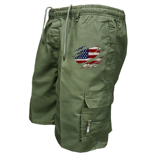 Herren Cargo-Shorts mit praktischen Seitentaschen und elastischem Bund EB