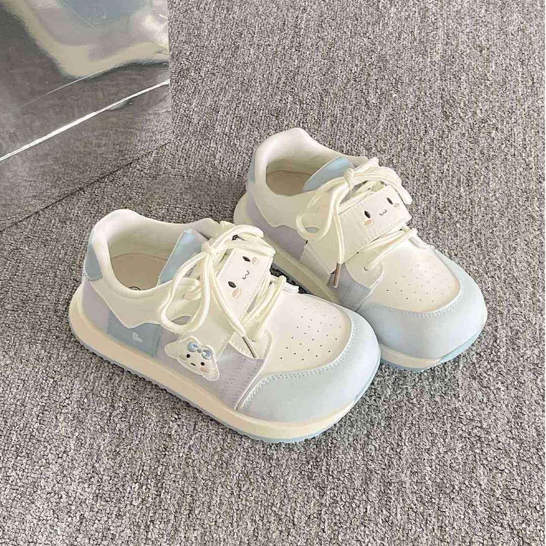 Damen Sportliche Sneakers mit niedlichen Tiermotiven und komfortabler Sohle EB