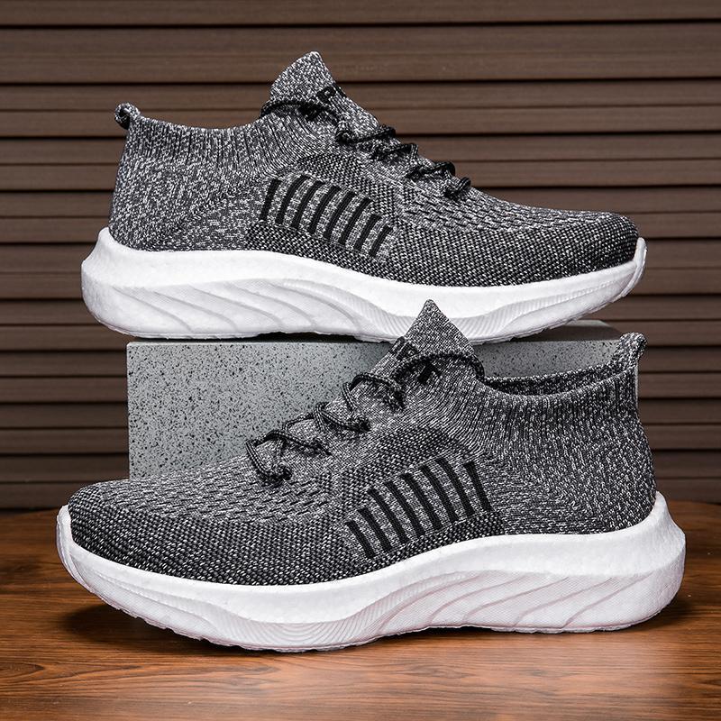 Damen Sportliche Sneakers mit atmungsaktivem Strickmaterial EB