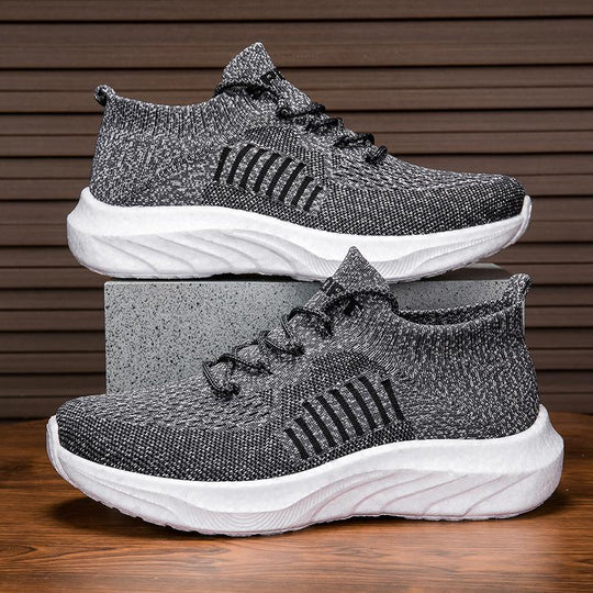 Damen Sportliche Sneakers mit atmungsaktivem Strickmaterial EB