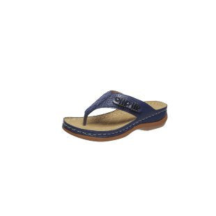 Damen Zehentrenner-Sandalen mit komfortablem Fußbett und modischem Riemendesign EB
