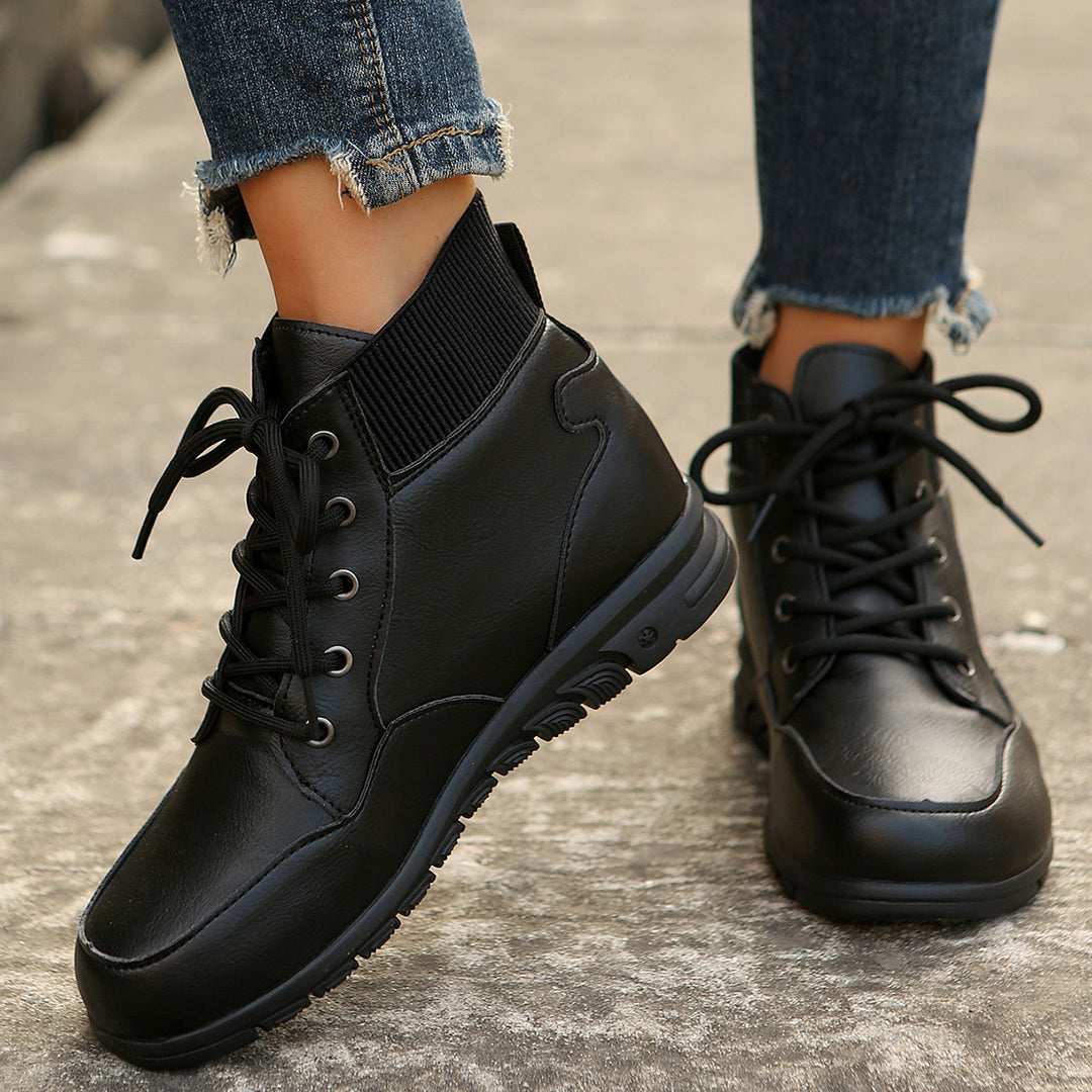 Damen Hochwertige Winterstiefel mit warmem Fleece-Futter und rutschfester Sohle EB