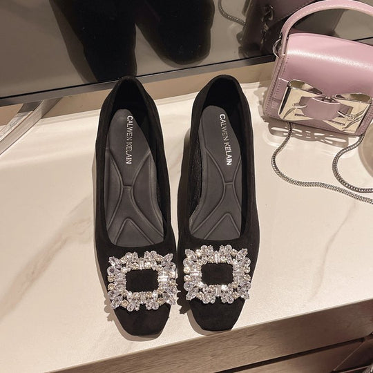 Damen Designer-Blockabsatzpumps mit Glitzerakzenten EB