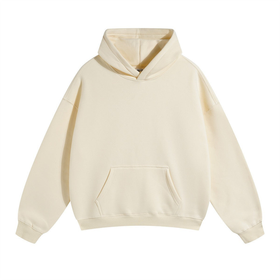 Unisex nan oversized Kapuzenpullover mit Kängurutasche und gerippten Bündchen EB