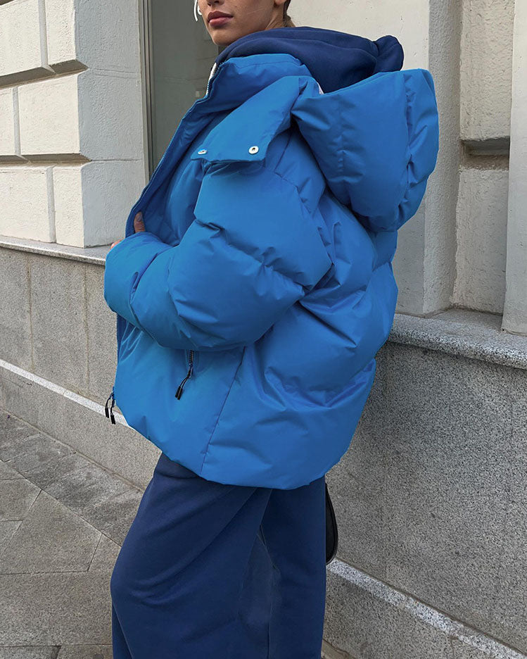 EB | Schönheit Kapuze Lockere Baumwolljacke
