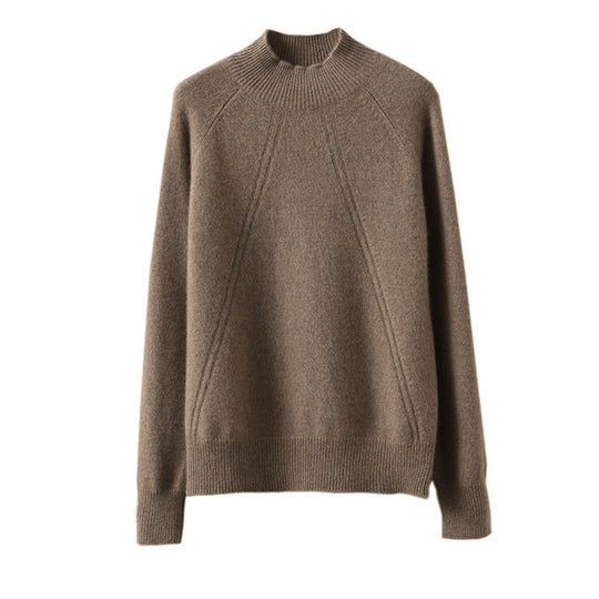 Damen kuscheliger Rollkragenpullover aus feinem Material mit lässigem Schnitt EB