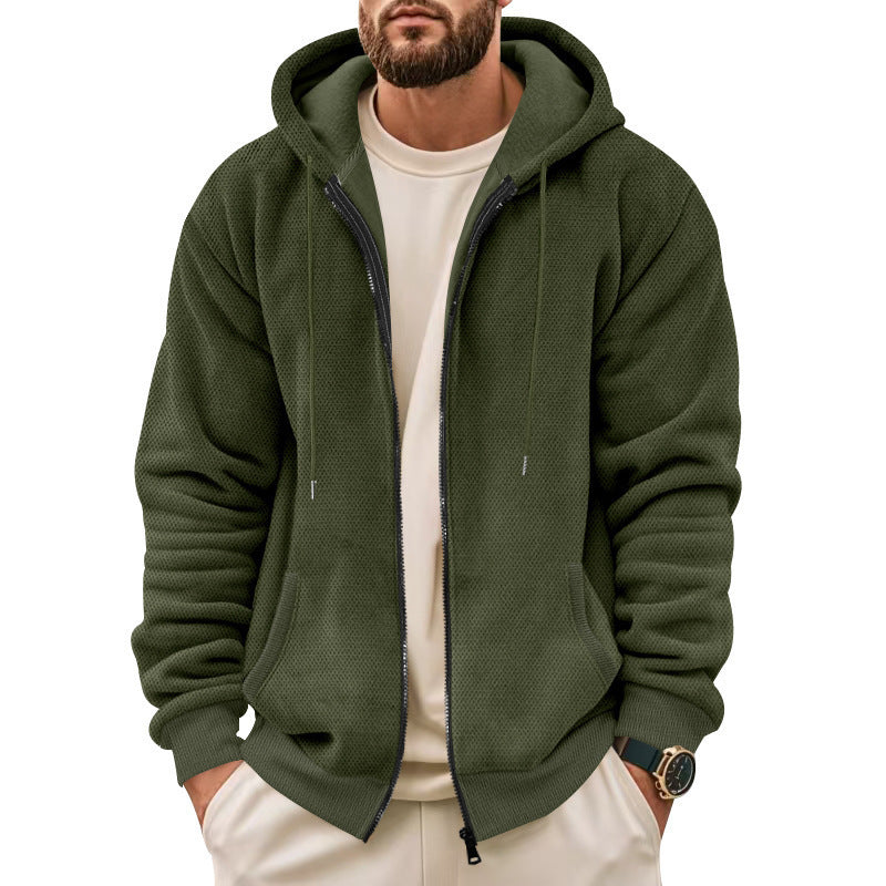 Herren Fleece-Hoodie mit praktischen Taschen EB