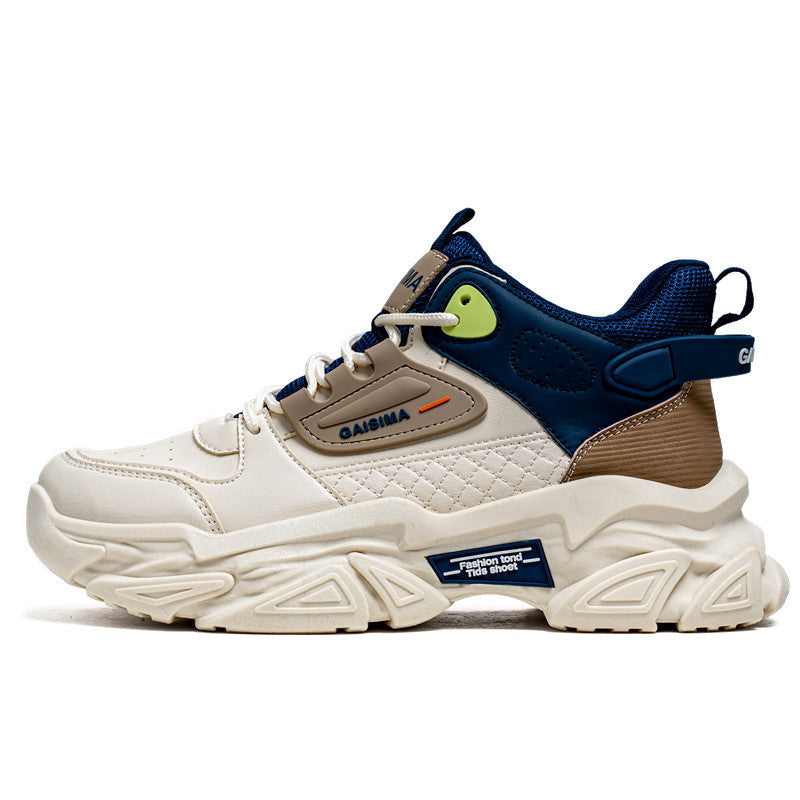 Unisex markante Chunky-Sneaker mit gesteppter Seitenpartie, Kunstleder-Overlays und profiliertem Offroad-Sohlenprofil EB