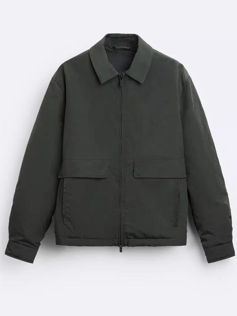 Herren lässige Jacke mit praktischen Taschen und modernem Schnitt EB