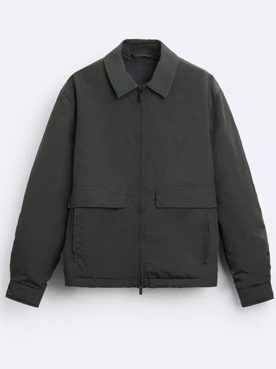 Herren lässige Jacke mit praktischen Taschen und modernem Schnitt EB